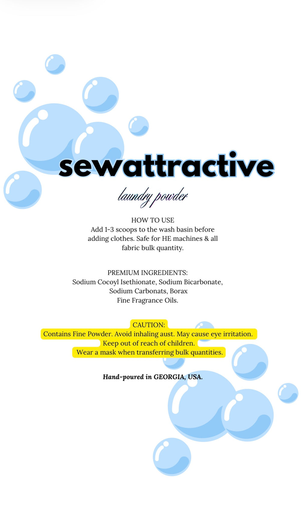 Dry Laundry Detergent - Attractive Care