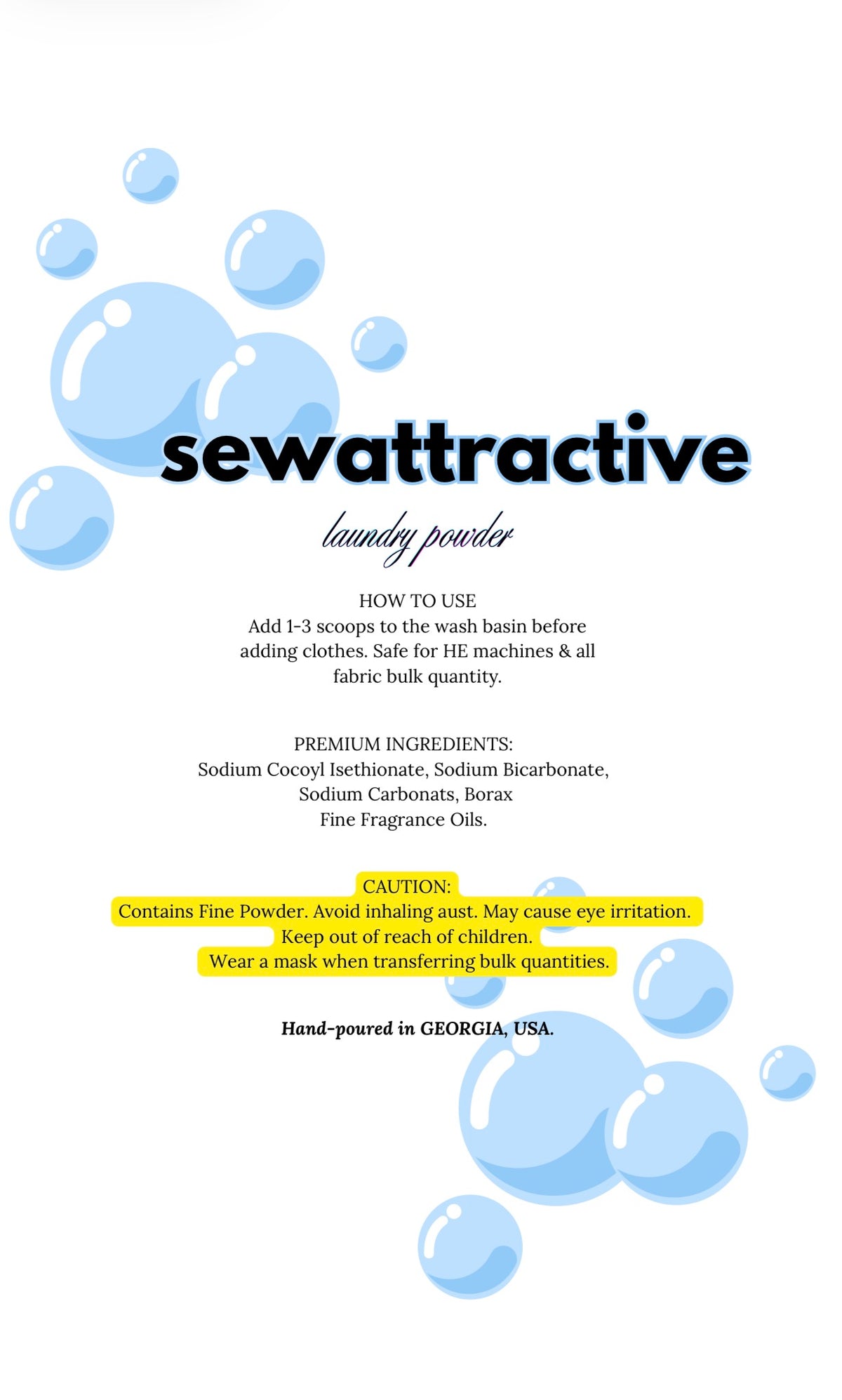 Dry Laundry Detergent - Attractive Care